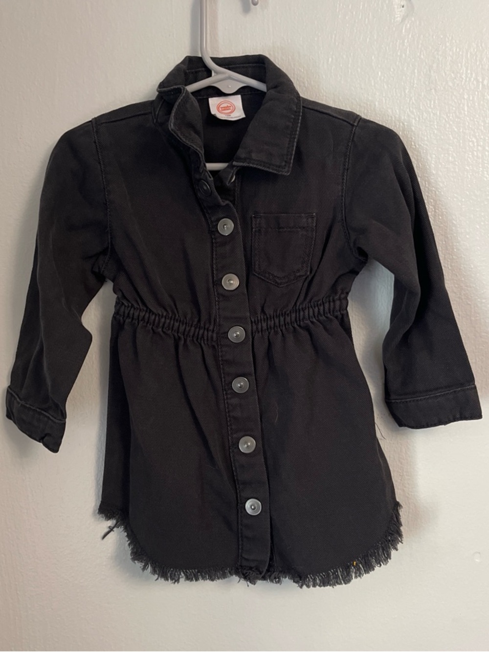 Wonder Nation- Black Denim Baby Dress, Size 12 months